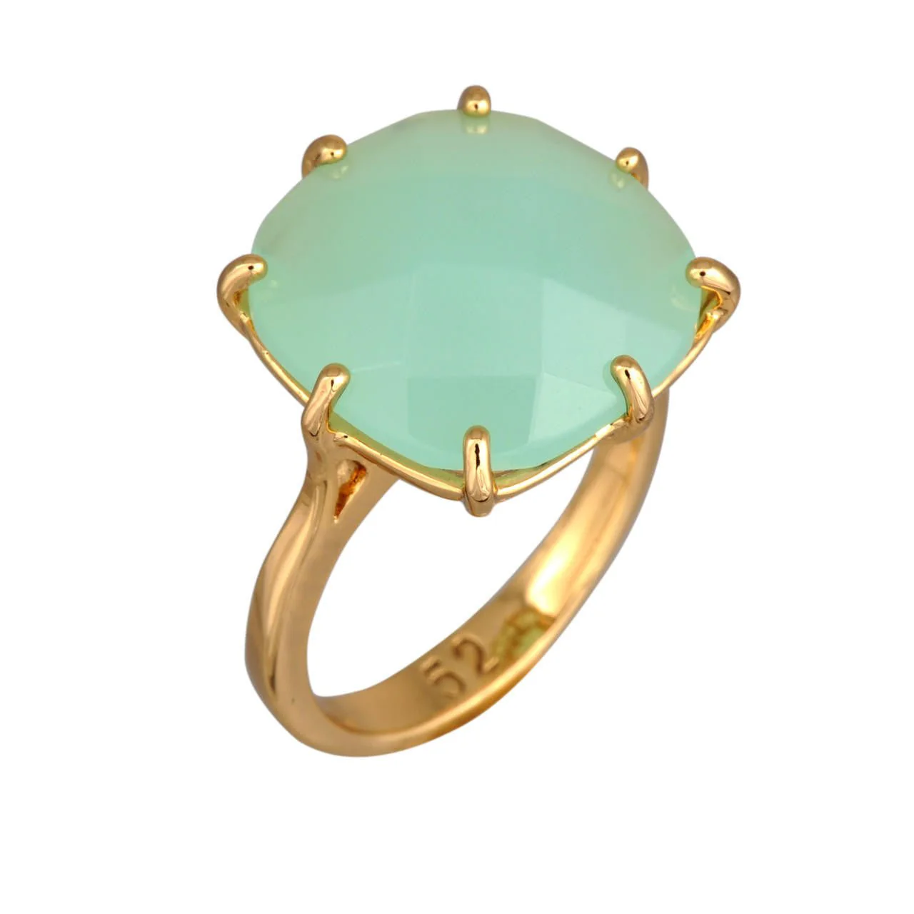 Green Square Stone La Diamantine Solitaire Rings | XLD602/12 - Image 2